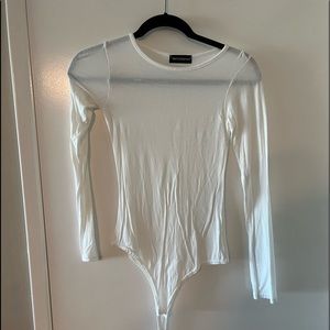 LAST CHANCE White pretty little thing bodysuit